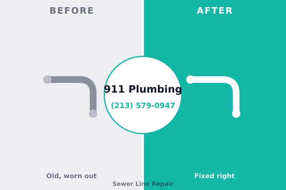Before and after: plumbing company Rutland, VT